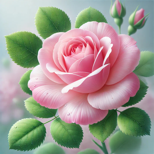 Pink rose & sweet blossom